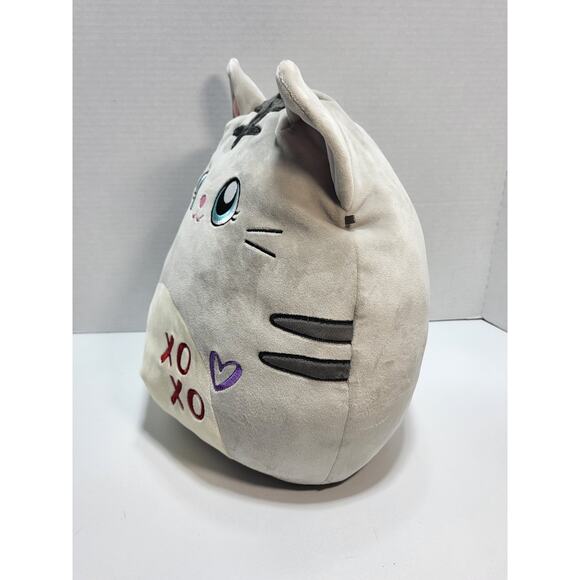 Squishmallows Kellytoy Tally the Grey Tabby Cat XOXO Special Edition Plush - Picture 3 of 8